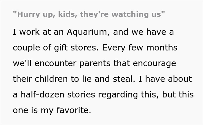 Aquarium Employee Busts Family After Hearing Dad Whisper “Grab What You Want”
