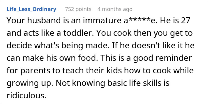 Husband Yells At Wife For Cooking The Same Thing After He Didn’t Let Her Buy Different Ingredients