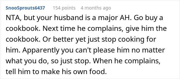Husband Yells At Wife For Cooking The Same Thing After He Didn’t Let Her Buy Different Ingredients