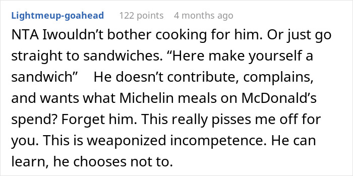Husband Yells At Wife For Cooking The Same Thing After He Didn’t Let Her Buy Different Ingredients