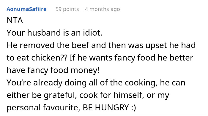 Husband Yells At Wife For Cooking The Same Thing After He Didn’t Let Her Buy Different Ingredients