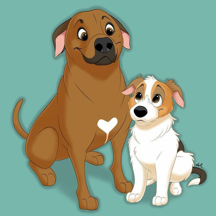 25 Adorable Disney-Style Pet Portraits That Might Melt Your Heart (New Pics)