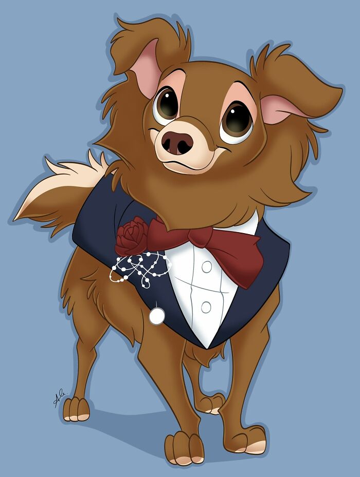 25 Adorable Disney-Style Pet Portraits That Might Melt Your Heart (New Pics)