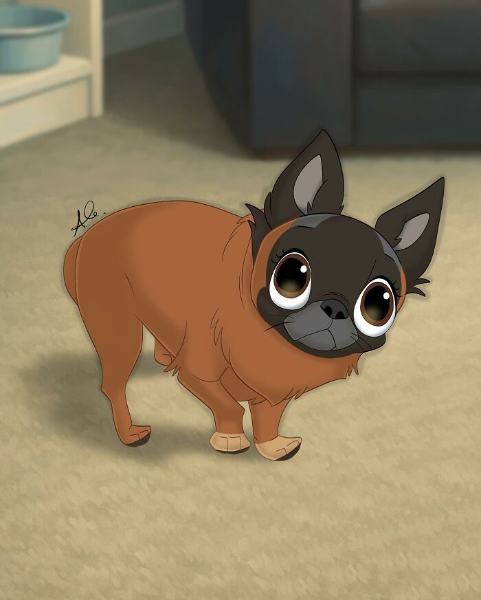 25 Adorable Disney-Style Pet Portraits That Might Melt Your Heart (New Pics)
