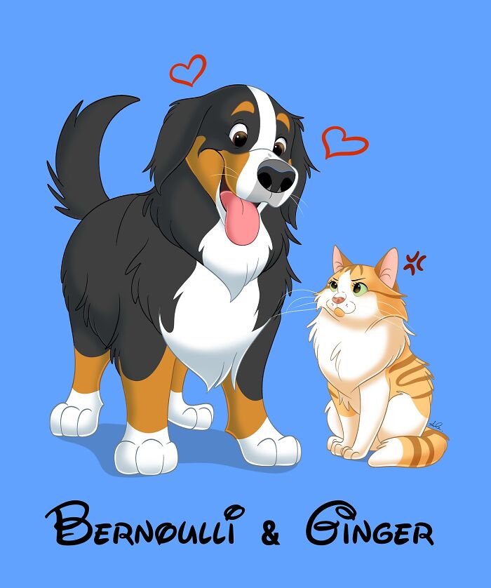 25 Adorable Disney-Style Pet Portraits That Might Melt Your Heart (New Pics)