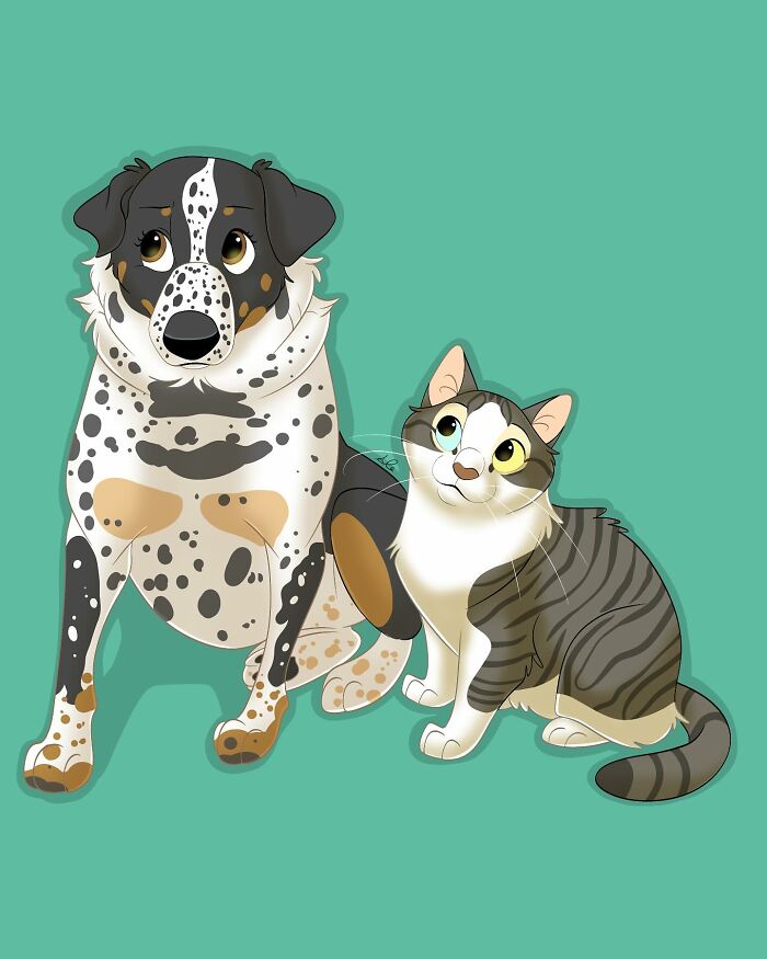 25 Adorable Disney-Style Pet Portraits That Might Melt Your Heart (New Pics)