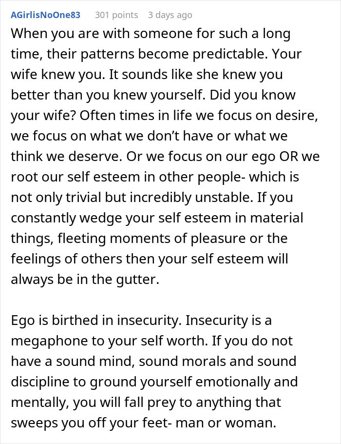 “Sick Of Myself”: Man Leaves Wife For A Younger Woman, Wakes Up To The Brutal Truth He Got Himself Into