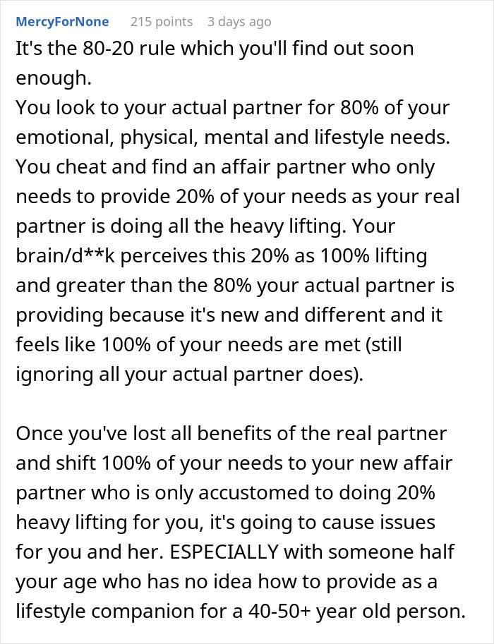 “Sick Of Myself”: Man Leaves Wife For A Younger Woman, Wakes Up To The Brutal Truth He Got Himself Into