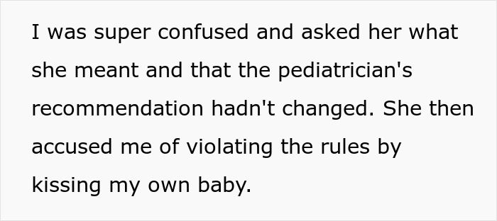 Woman Kisses Her Own Baby In Front Of MIL, Tells Her To Stop Because She’s Not Allowed To