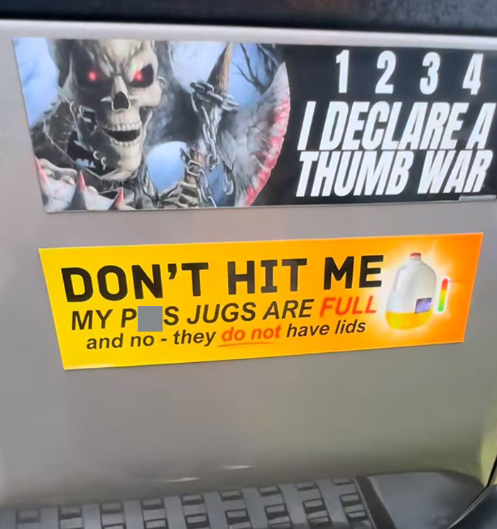 79 Drivers Share The Funniest Bumper Stickers They&#8217;ve Spotted On The Road (New Pics)