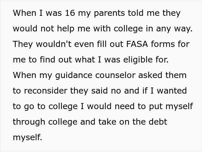Parents Spoil Daughter So Much That They Go Broke, Ask Son Who They Neglected For Help