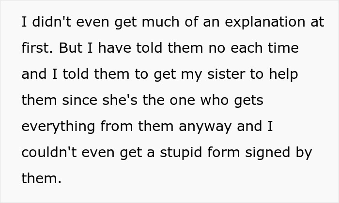 Parents Spoil Daughter So Much That They Go Broke, Ask Son Who They Neglected For Help
