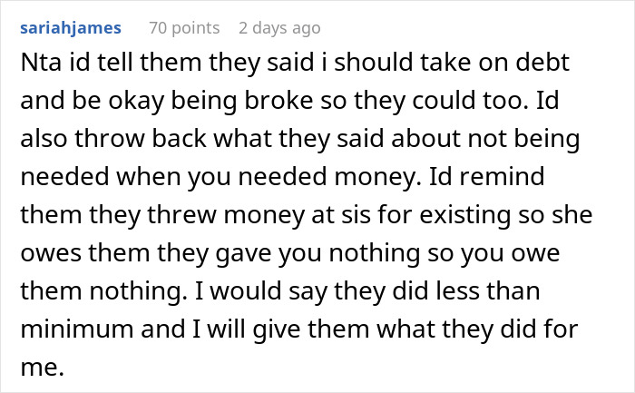Parents Spoil Daughter So Much That They Go Broke, Ask Son Who They Neglected For Help