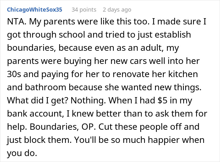 Parents Spoil Daughter So Much That They Go Broke, Ask Son Who They Neglected For Help