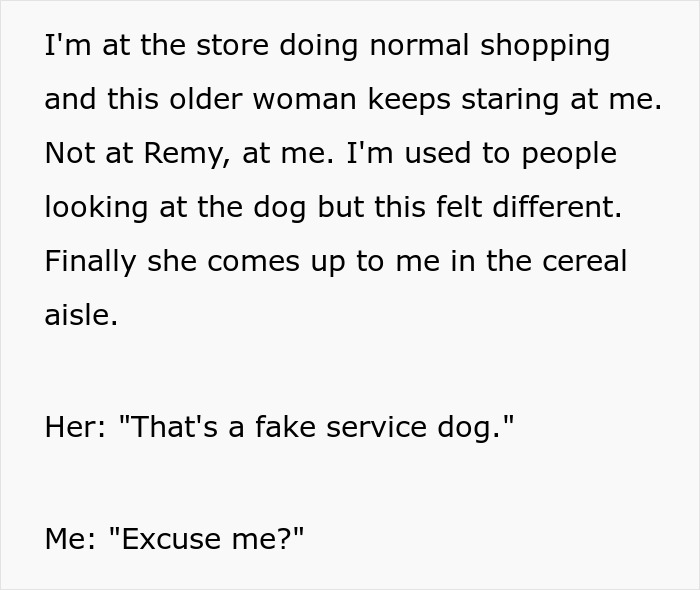 “You Look Perfectly Healthy”: Lady Attacks Shopper For Service Dog Fraud, Begs For Forgiveness Moments Later