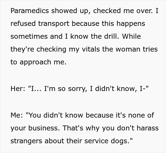“You Look Perfectly Healthy”: Lady Attacks Shopper For Service Dog Fraud, Begs For Forgiveness Moments Later