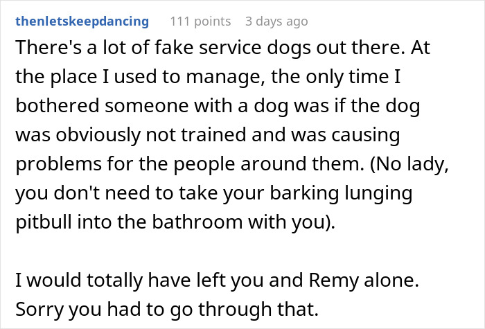 “You Look Perfectly Healthy”: Lady Attacks Shopper For Service Dog Fraud, Begs For Forgiveness Moments Later