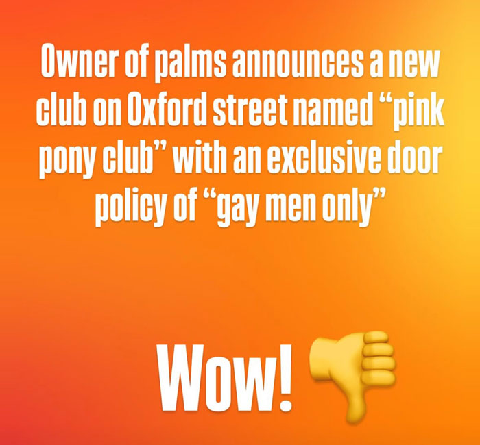 Men-Only Gay Bar Sparks Massive Outrage As Lesbians Accuse It Of &#8216;Blatant Misogyny&#8217; After Viral Post