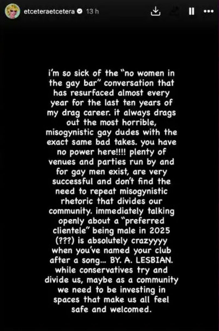 Men-Only Gay Bar Sparks Massive Outrage As Lesbians Accuse It Of &#8216;Blatant Misogyny&#8217; After Viral Post