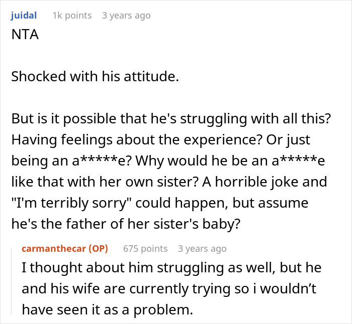 &#8220;[Am I The Jerk] For Kicking My BIL Out After He Referred To Himself As The Father Of My Child?”