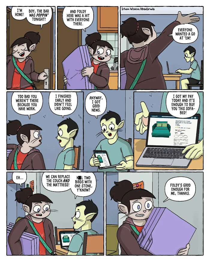 From Awkward To Absurd: Everyday Moments Perfectly Captured By This Comic Artist