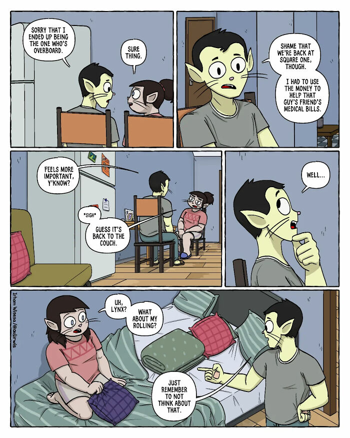 From Awkward To Absurd: Everyday Moments Perfectly Captured By This Comic Artist