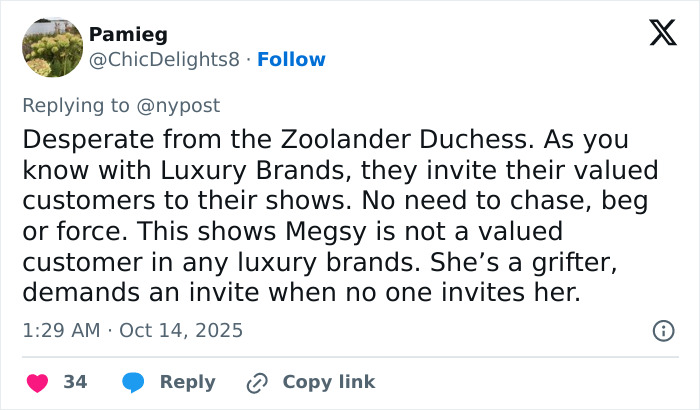 Meghan Markle Apparently Invited Herself To Paris Fashion Week, Balenciaga Designer Tells It All