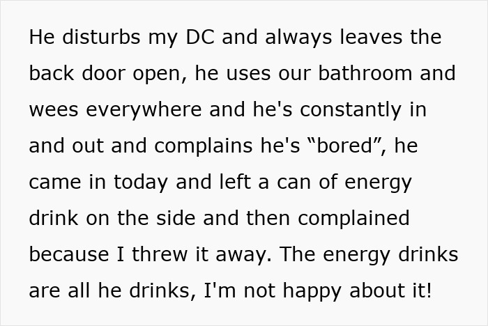 Stepson Doesn’t Follow House Rules At All, Infuriated Stepmom Wants Him To Stop Coming Over