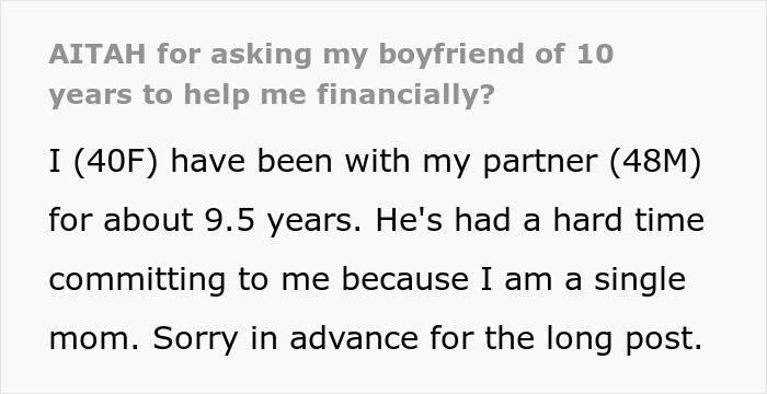 Mom Of 3 Kids Gets No Financial Help From Rich BF Of 10 Years, Wonders If This Is Normal