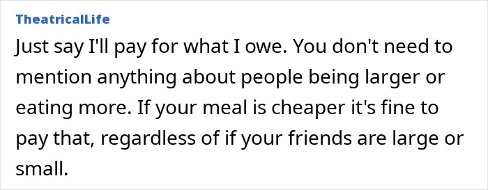Woman Is Tired Of Splitting The Restaurant Bill With Her Overweight Friends, Asks For Help