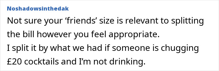 Woman Is Tired Of Splitting The Restaurant Bill With Her Overweight Friends, Asks For Help