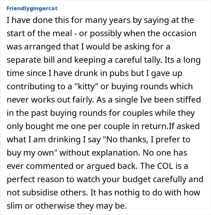 Woman Is Tired Of Splitting The Restaurant Bill With Her Overweight Friends, Asks For Help