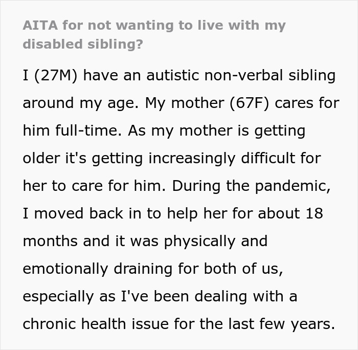 Mom Doesn’t Want Disabled Son Put In Group Home, Wants 27YO To Be Guardian Against His Wishes