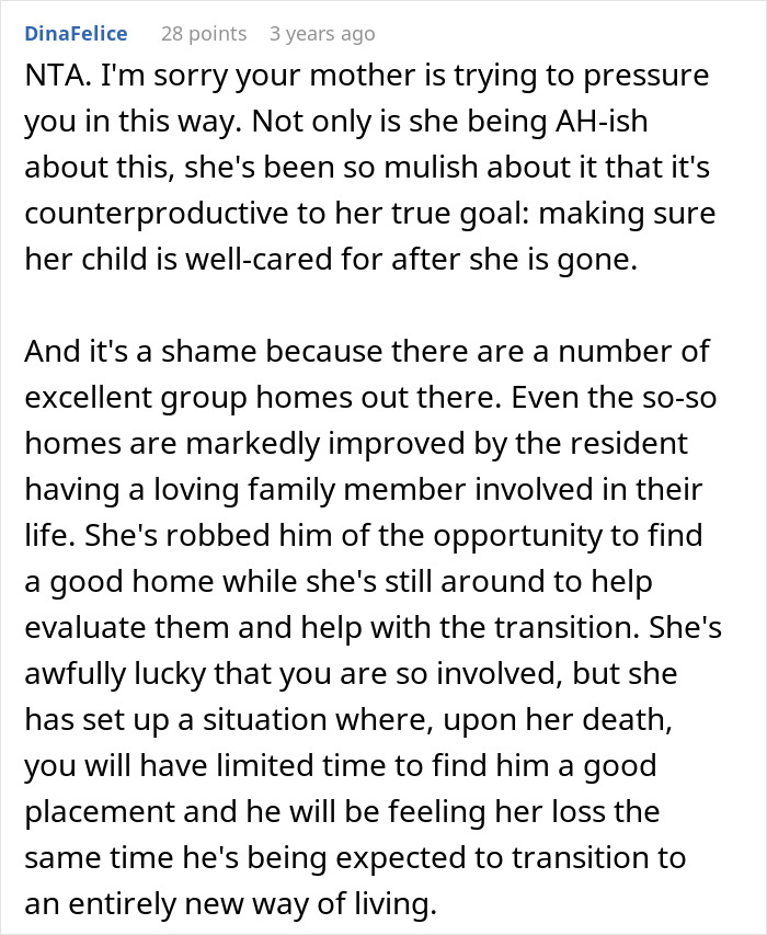 Mom Doesn’t Want Disabled Son Put In Group Home, Wants 27YO To Be Guardian Against His Wishes