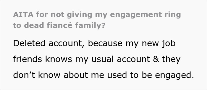 Family Begs Their Late Son’s Fiancé To Return Their “Family Heirloom”, She Takes Them To Court Instead