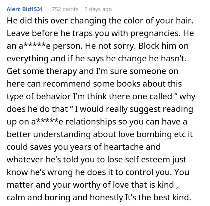 Internet Urges Woman To Leave NOW After Her New Hair Color Made Boyfriend Reveal His Colors