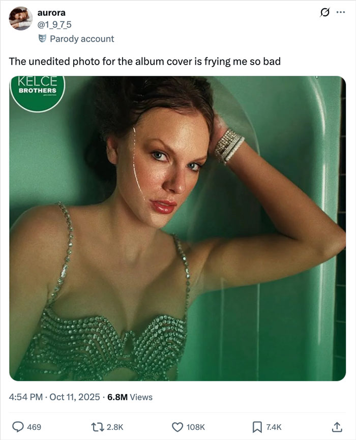 Taylor Swift’s Unedited Photo From ‘Life Of A Showgirl’ Cover Shoot Sparks Conspiracy Theories
