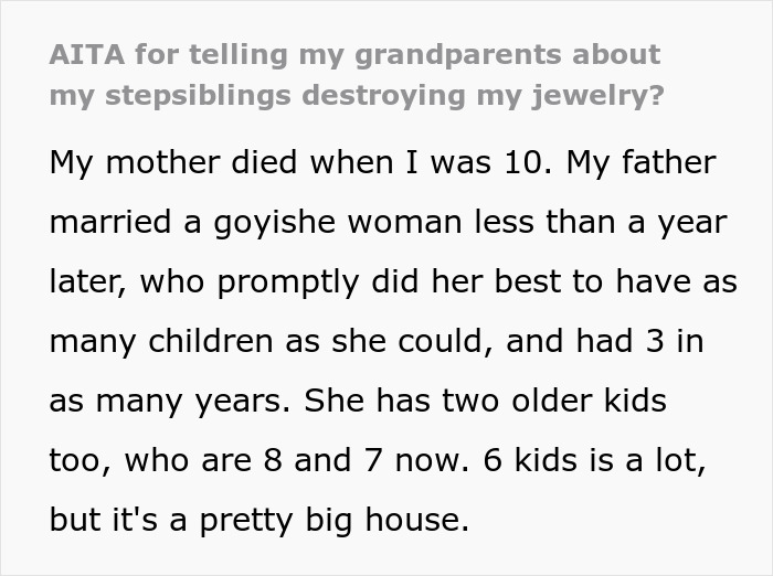 Stepmom Lets Her Kids Destroy Stepdaughter&#8217;s $100k Heirloom Jewelry, Grandparents Sue Her