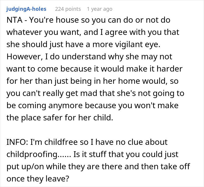 Family Pressures Relative To Childproof Their New House For Little Nephew, They Just Say No