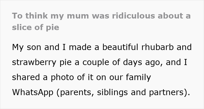 Diet-Obsessed Mom Keeps Food-Shaming Daughter, Finally Gets Called Out After Complaining About Pie