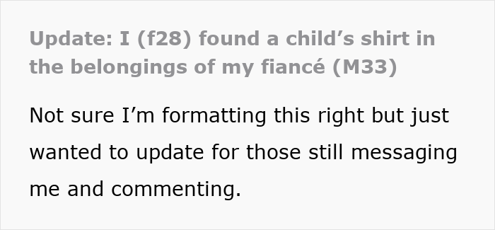 Woman Keeps Finding Kids&#8217; Clothing At Fiancé&#8217;s Home, He Says He Has No Clue Where They Are From