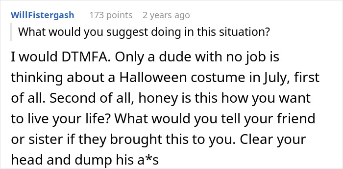 “I Just Cried”: Man Wants A Custom Halloween Costume For $1.5K, GF Can’t Take It Anymore