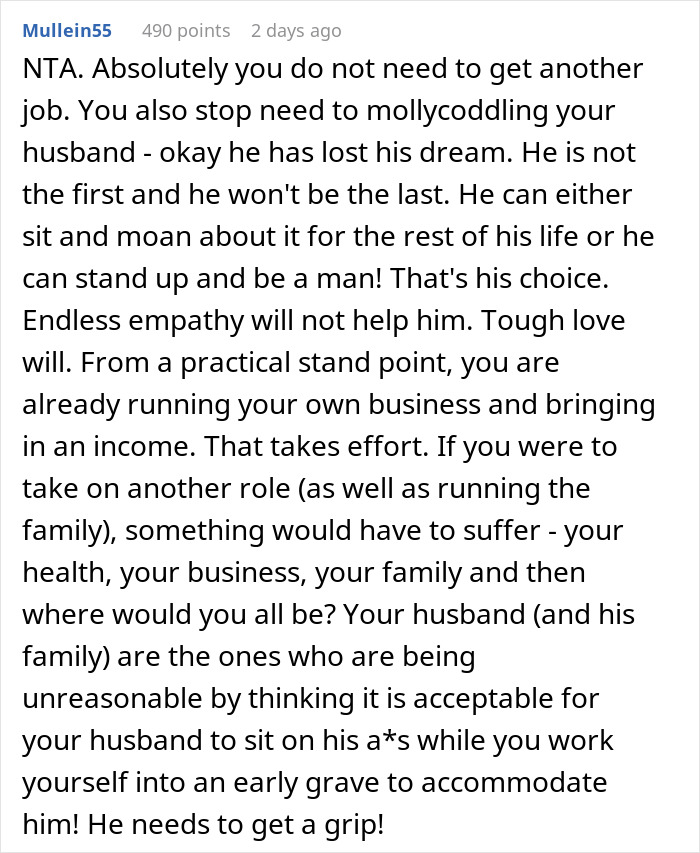 Man Thinks Wife’s Request For Him To Get A Job Is Unreasonable But Her Working 2 Jobs Instead Makes Sense