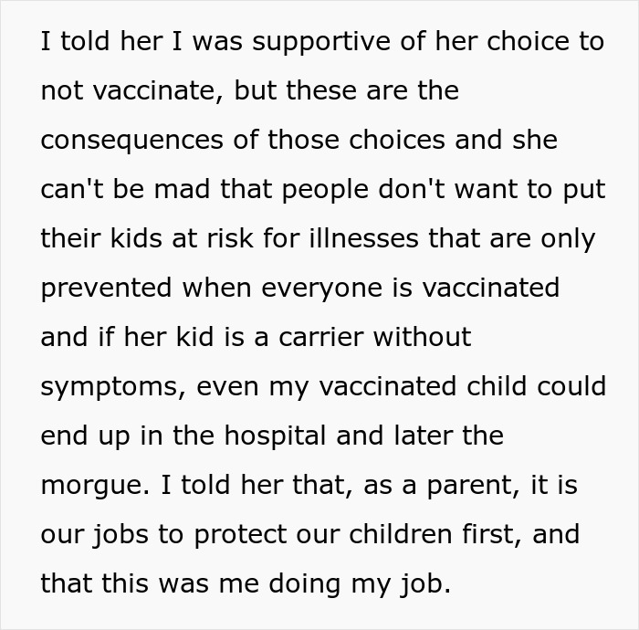 Woman Tells Friend “I Won’t Allow My Child Around Your Unvaccinated Kid,” Sparks Huge Fallout