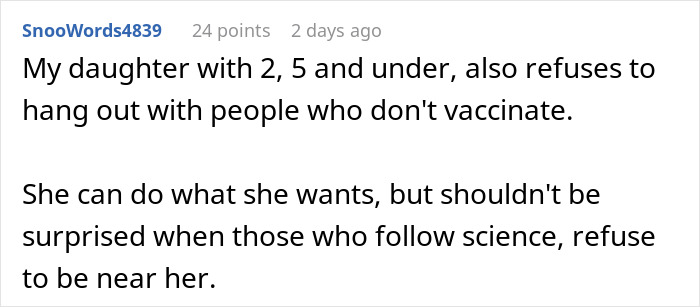 Woman Tells Friend “I Won’t Allow My Child Around Your Unvaccinated Kid,” Sparks Huge Fallout
