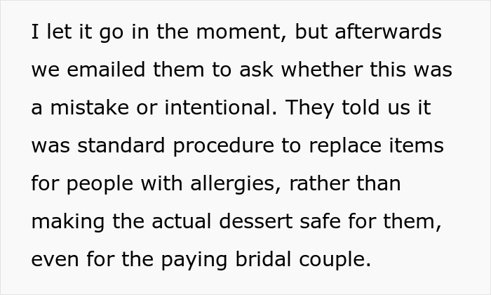 Wedding Vendors Leave Bride With No Cupcakes Because Of Her Allergy