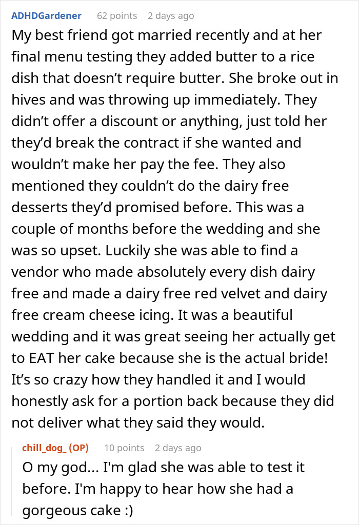 Wedding Vendors Leave Bride With No Cupcakes Because Of Her Allergy