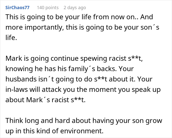 Wife Explodes At BIL For Racist Slurs During Dinner, MIL Claims She Ruined The Whole Evening