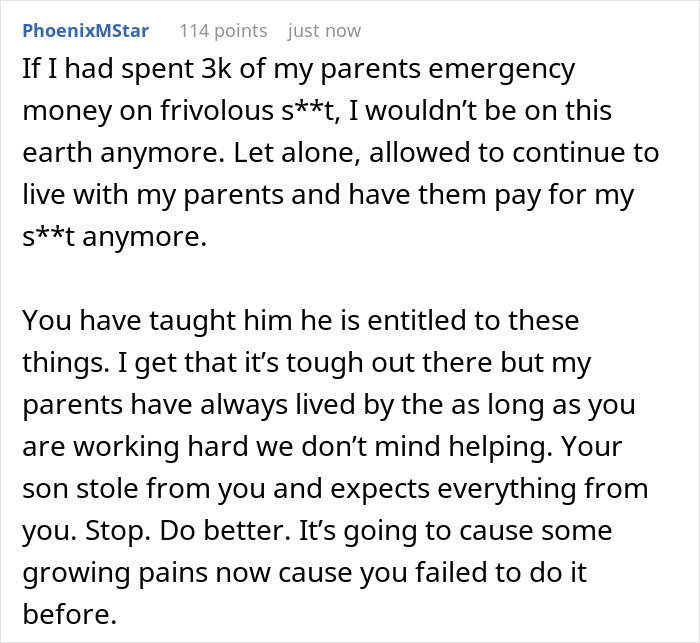 20YO Keeps Mooching Off Parents, They Finally Kick Him Out After He Steals $3K From Them