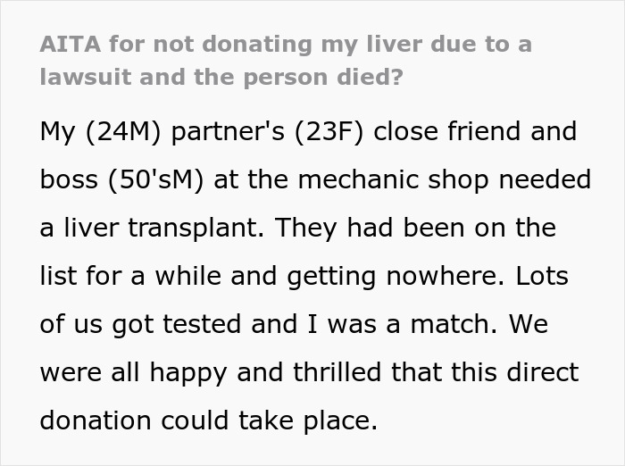 Man Cancels Life-Saving Liver Donation After Recipient Accuses His GF Of Theft, Regrets It Later